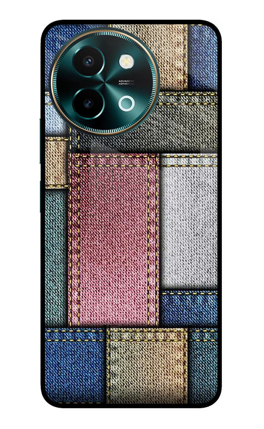 Multicolor Jeans Vivo Y58 5G Glass Case