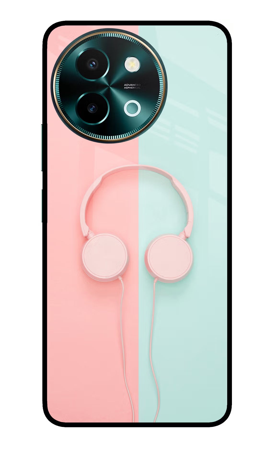 Music Lover Vivo Y58 5G Glass Case Back Cover by Casekaro