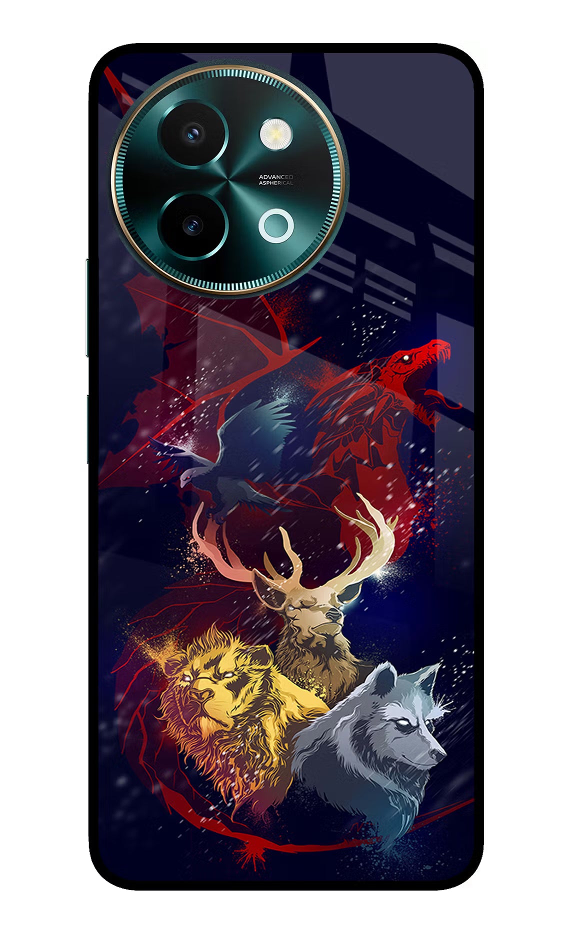 Game Of Thrones Vivo Y58 5G Glass Case Back Cover by Casekaro