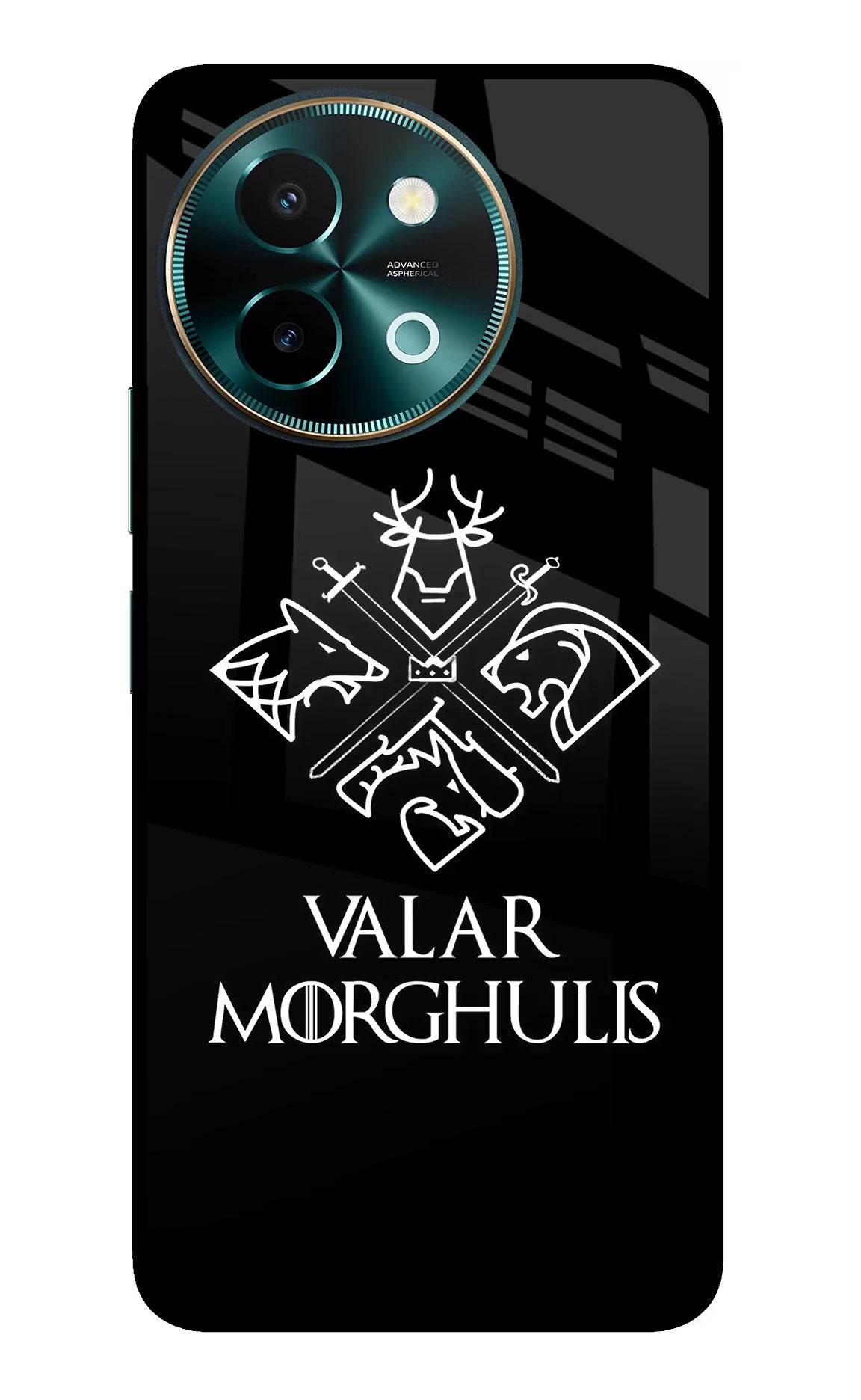 Valar Morghulis | Game Of Thrones Vivo Y58 5G Glass Case Back Cover by Casekaro