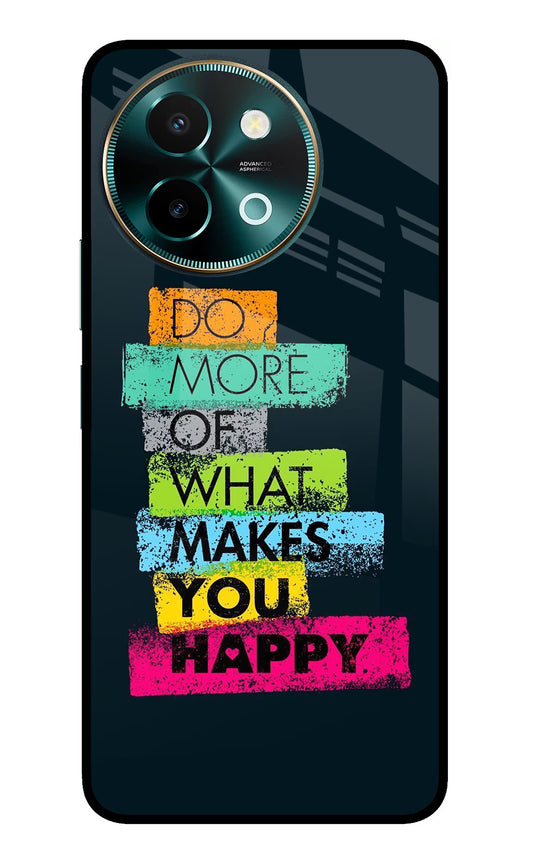 Do More Of What Makes You Happy Vivo Y58 5G Glass Case