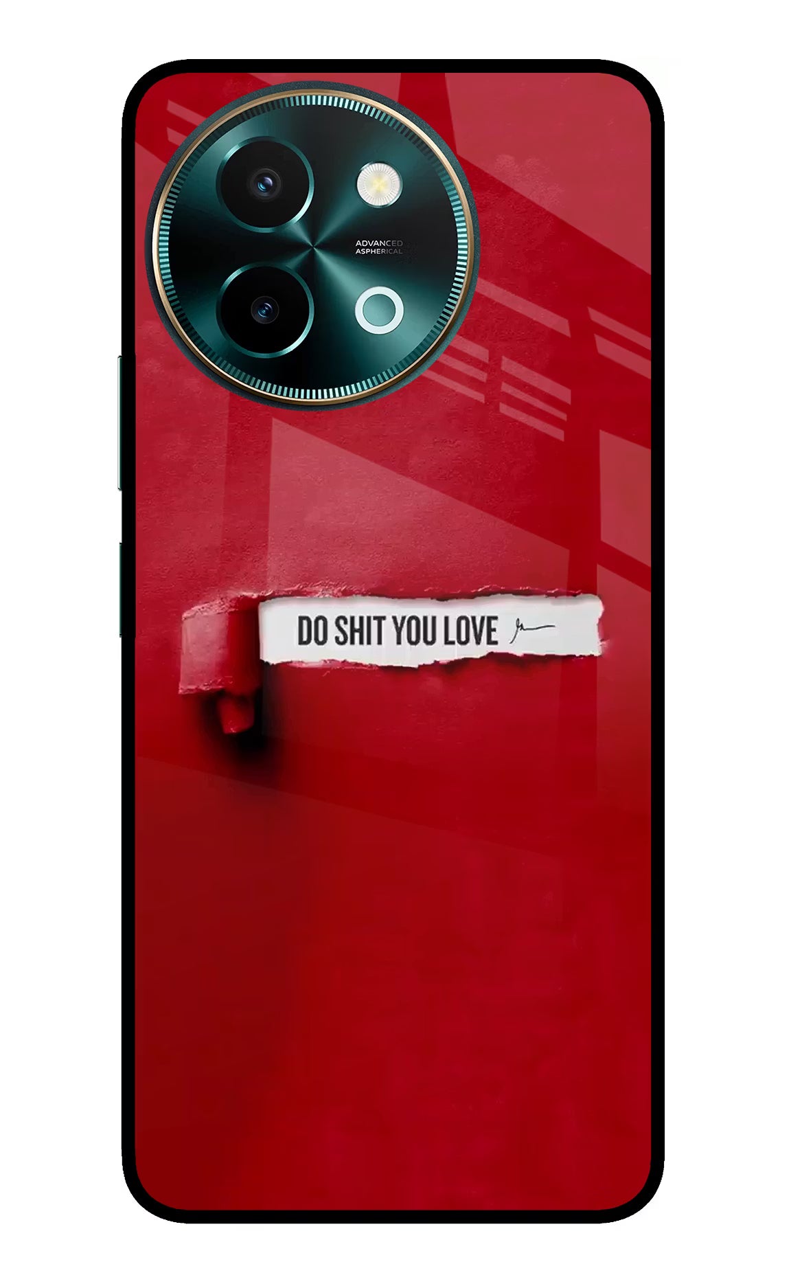 Do Shit You Love Vivo Y58 5G Glass Case Back Cover by Casekaro