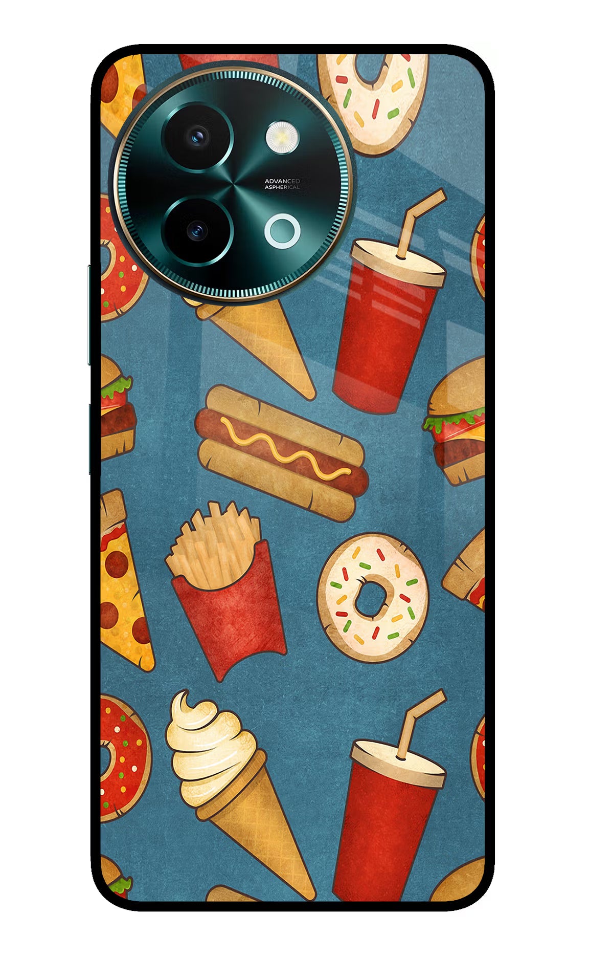 Foodie Vivo Y58 5G Glass Case