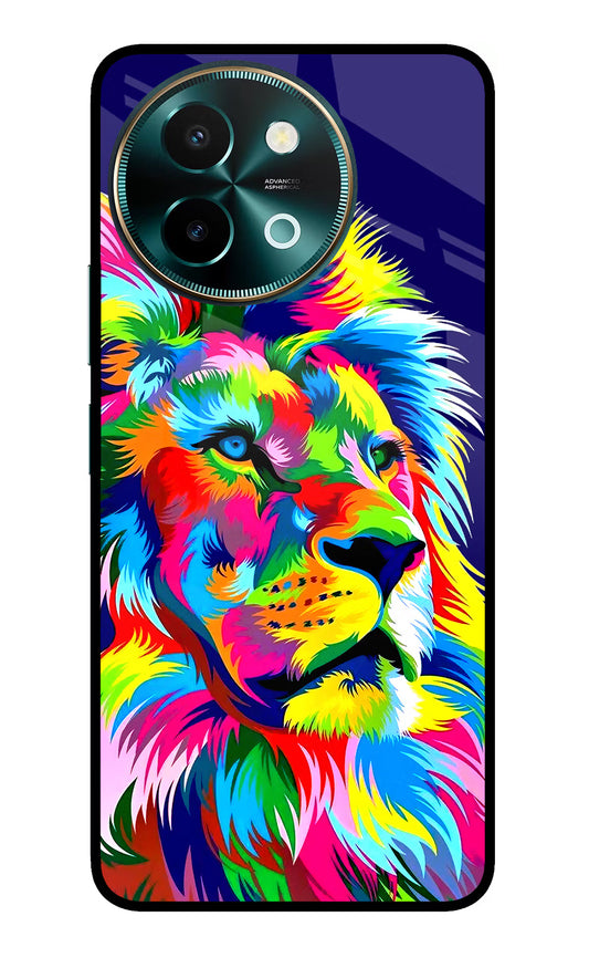 Vector Art Lion Vivo Y58 5G Glass Case