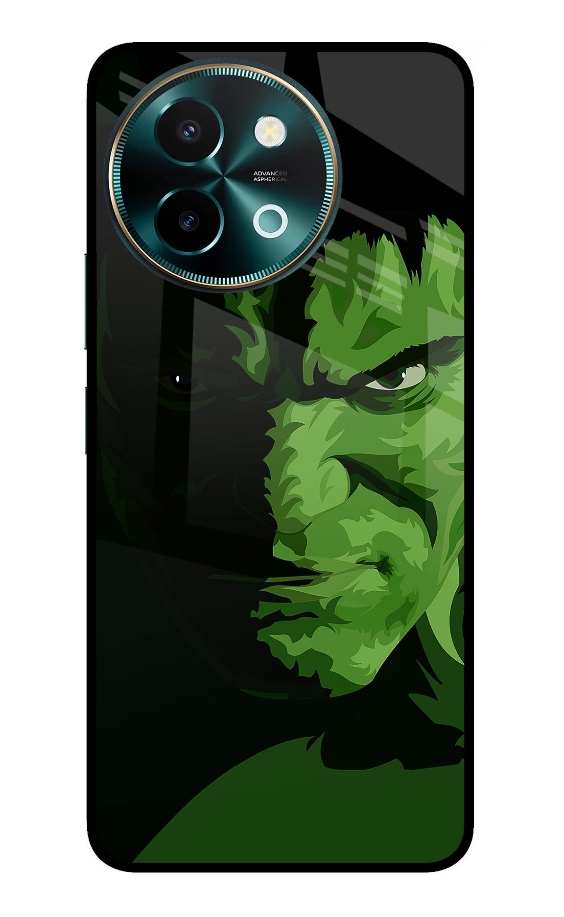 HULK Vivo Y58 5G Glass Case Back Cover by Casekaro