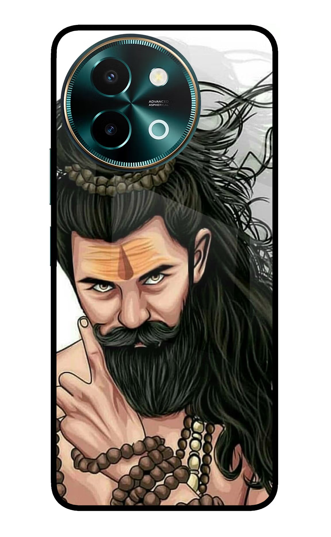 Mahadev Vivo Y58 5G Glass Case Back Cover by Casekaro