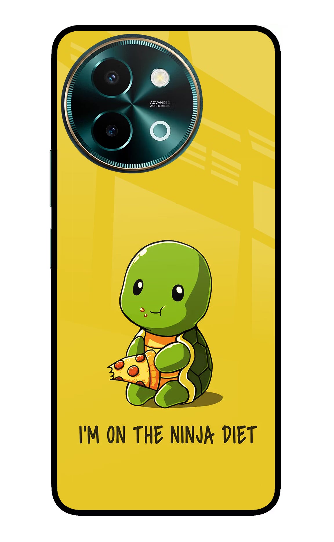 I'm on Ninja Diet Vivo Y58 5G Glass Case Back Cover by Casekaro
