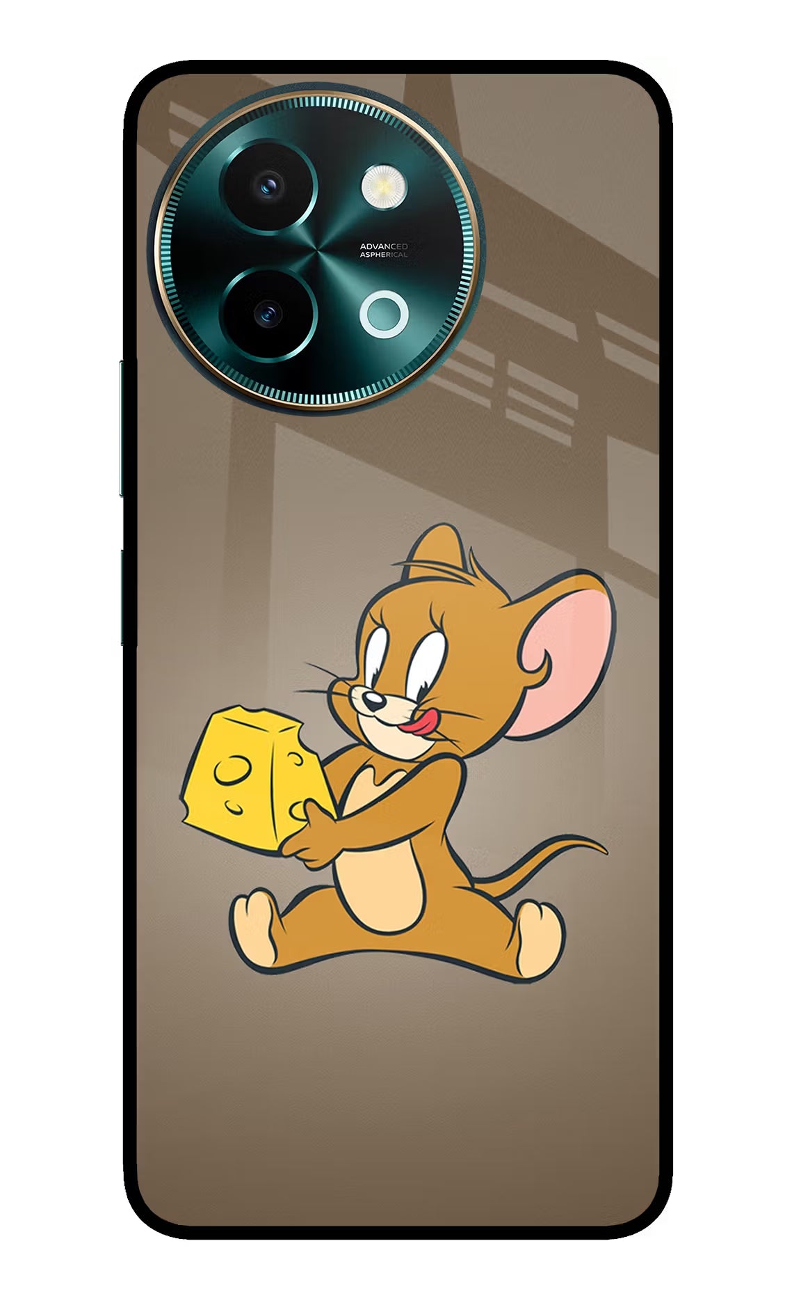 Jerry Vivo Y58 5G Glass Case Back Cover by Casekaro