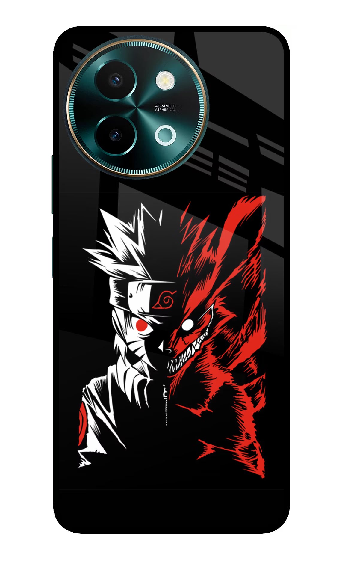 Naruto Two Face Vivo Y58 5G Glass Case Back Cover by Casekaro