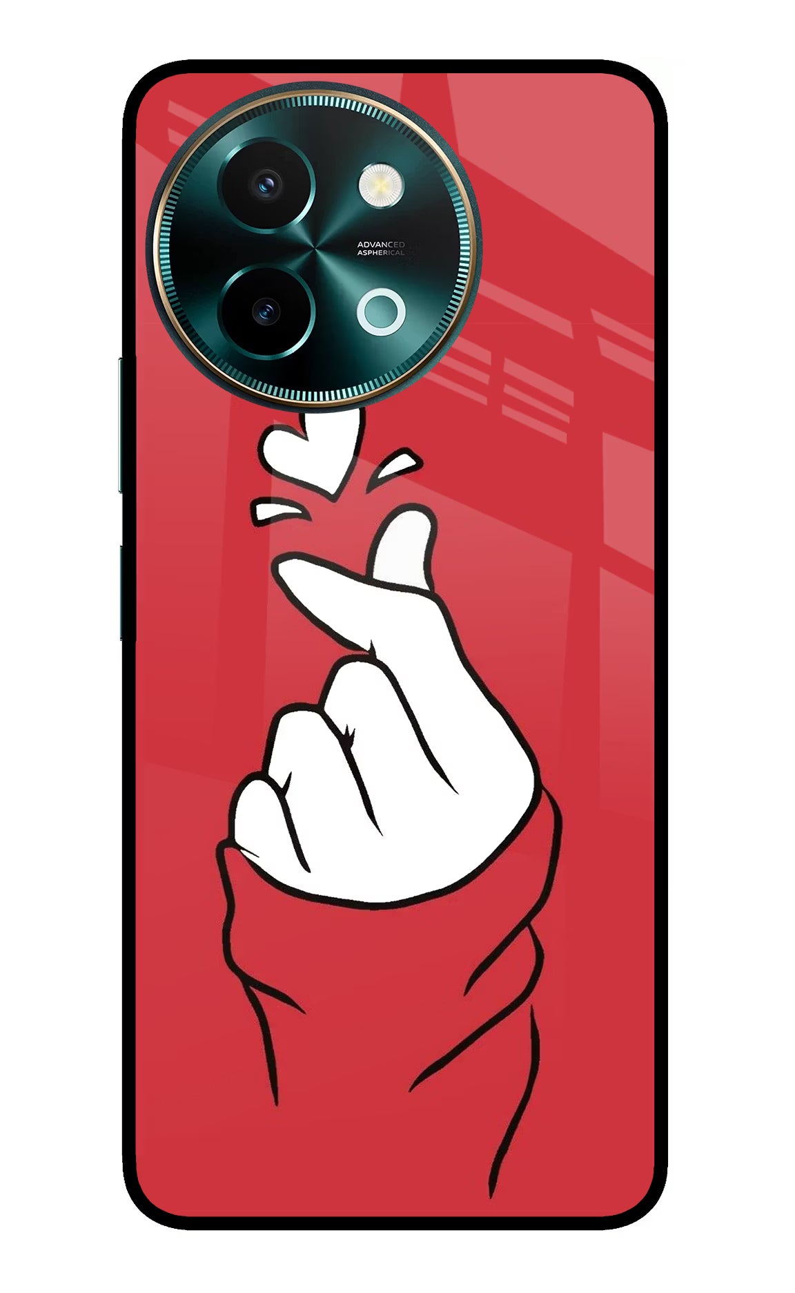 Korean Love Sign Vivo Y58 5G Glass Case