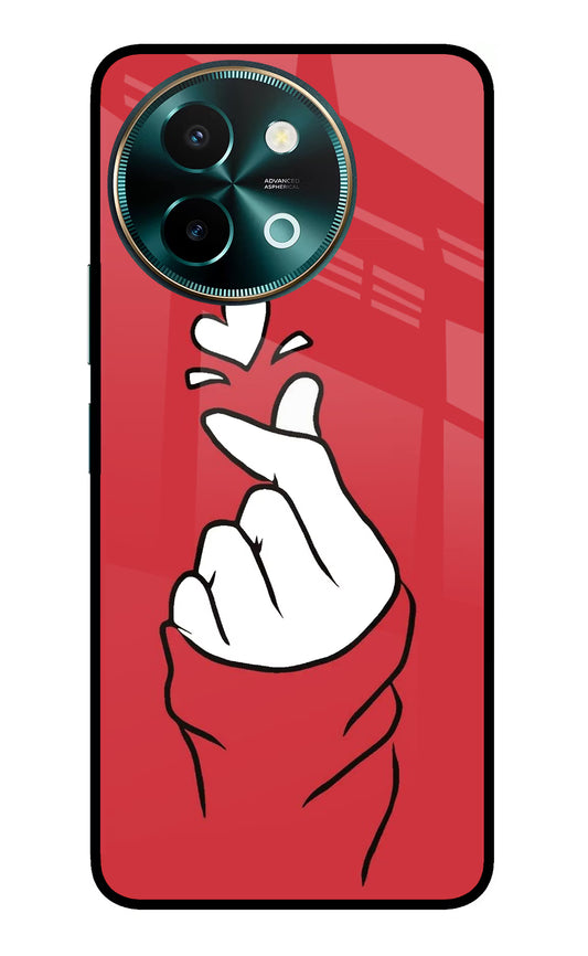 Korean Love Sign Vivo Y58 5G Glass Case