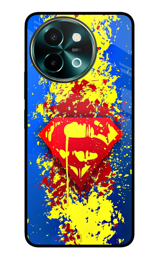 Superman logo Vivo Y58 5G Glass Case