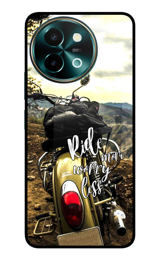 Ride More Worry Less Vivo Y58 5G Glass Case