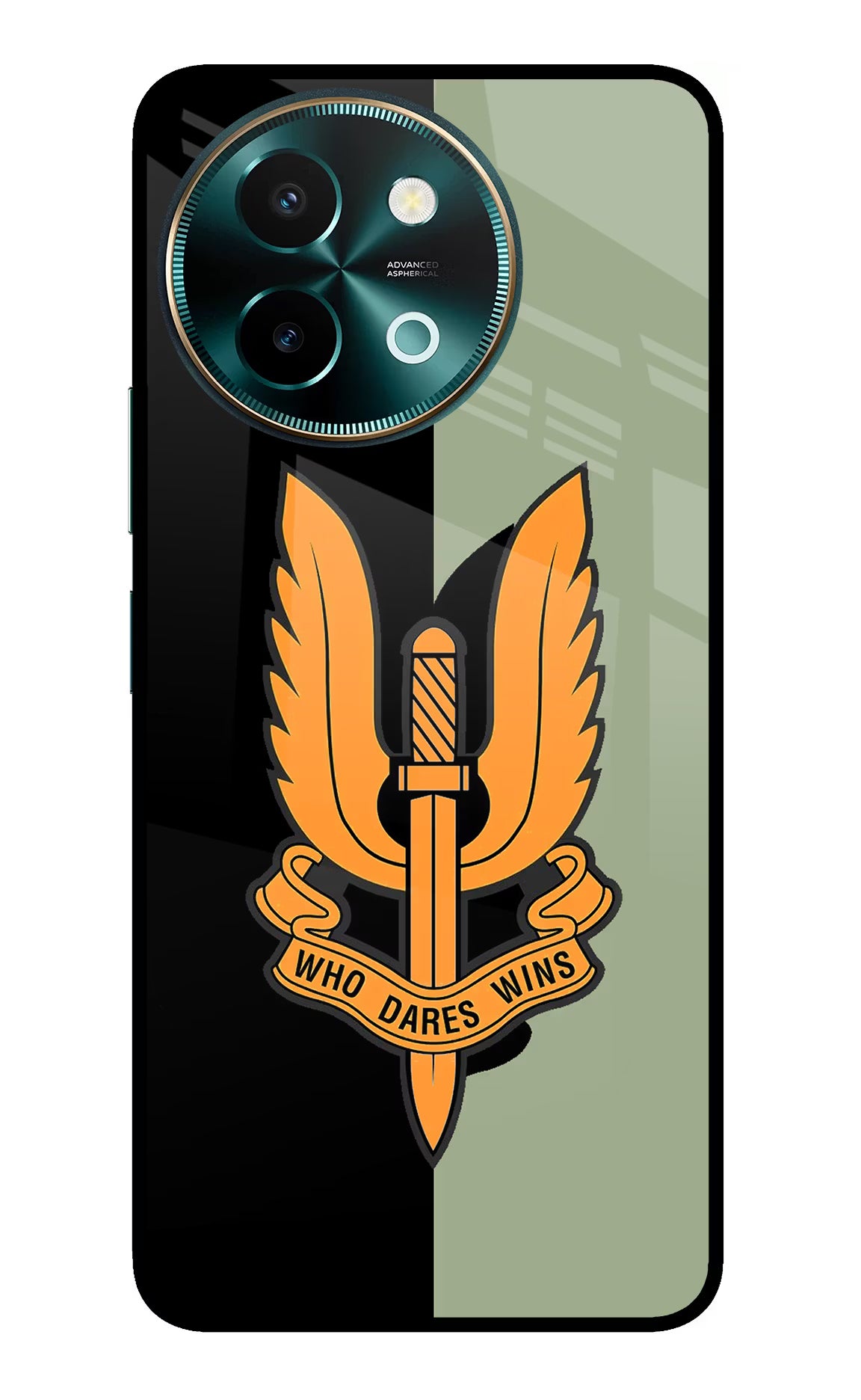 Balidan Logo Vivo Y58 5G Glass Case Back Cover by Casekaro