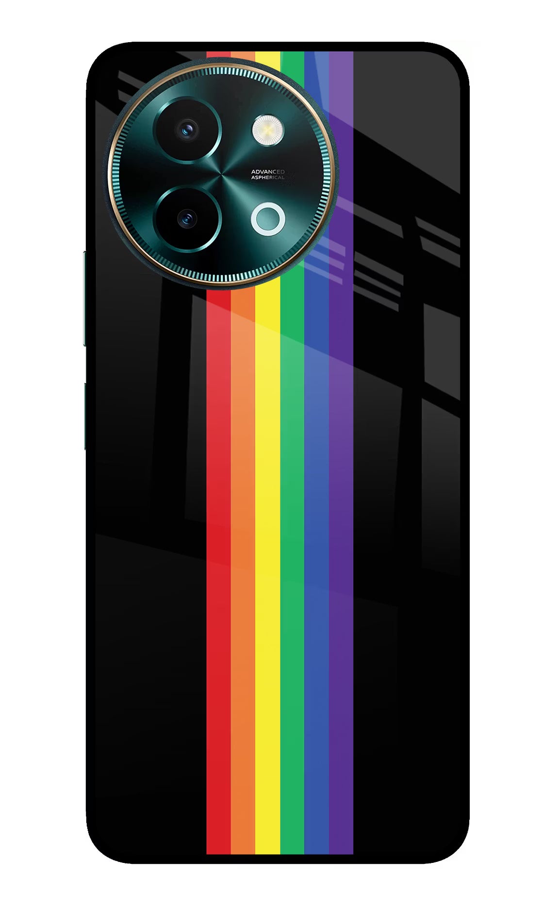 Pride Vivo Y58 5G Glass Case Back Cover by Casekaro