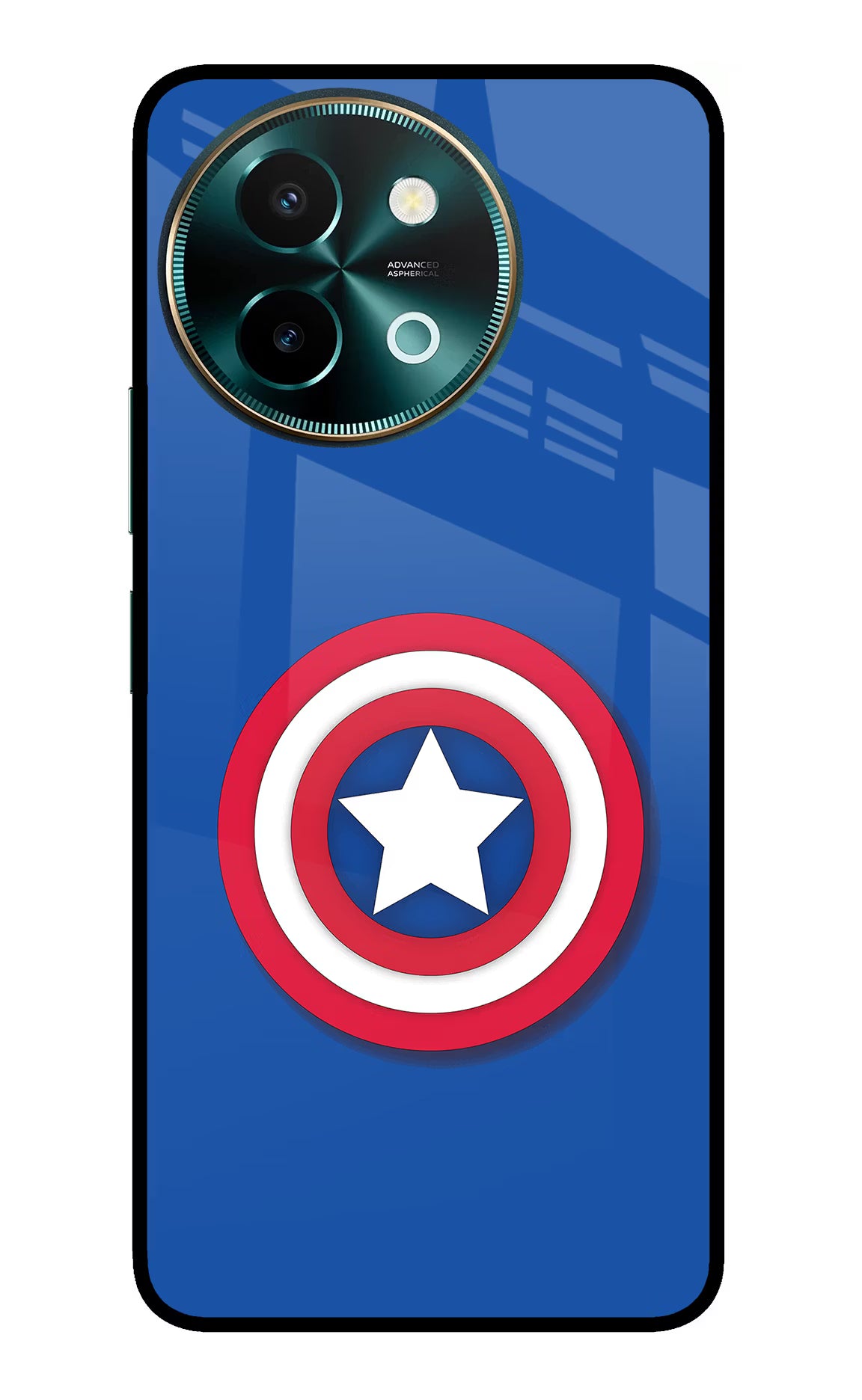 Shield Vivo Y58 5G Glass Case Back Cover by Casekaro