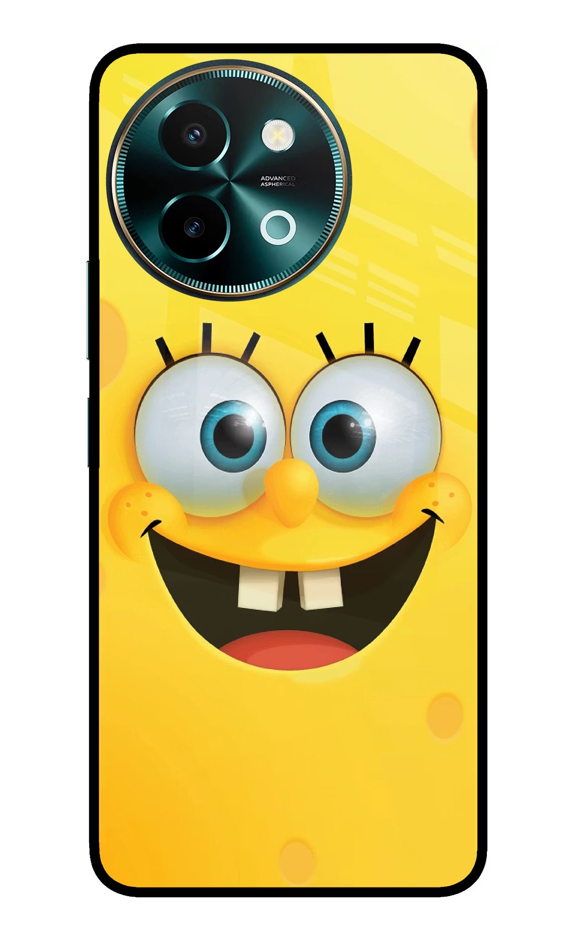 Sponge 1 Vivo Y58 5G Glass Case Back Cover by Casekaro