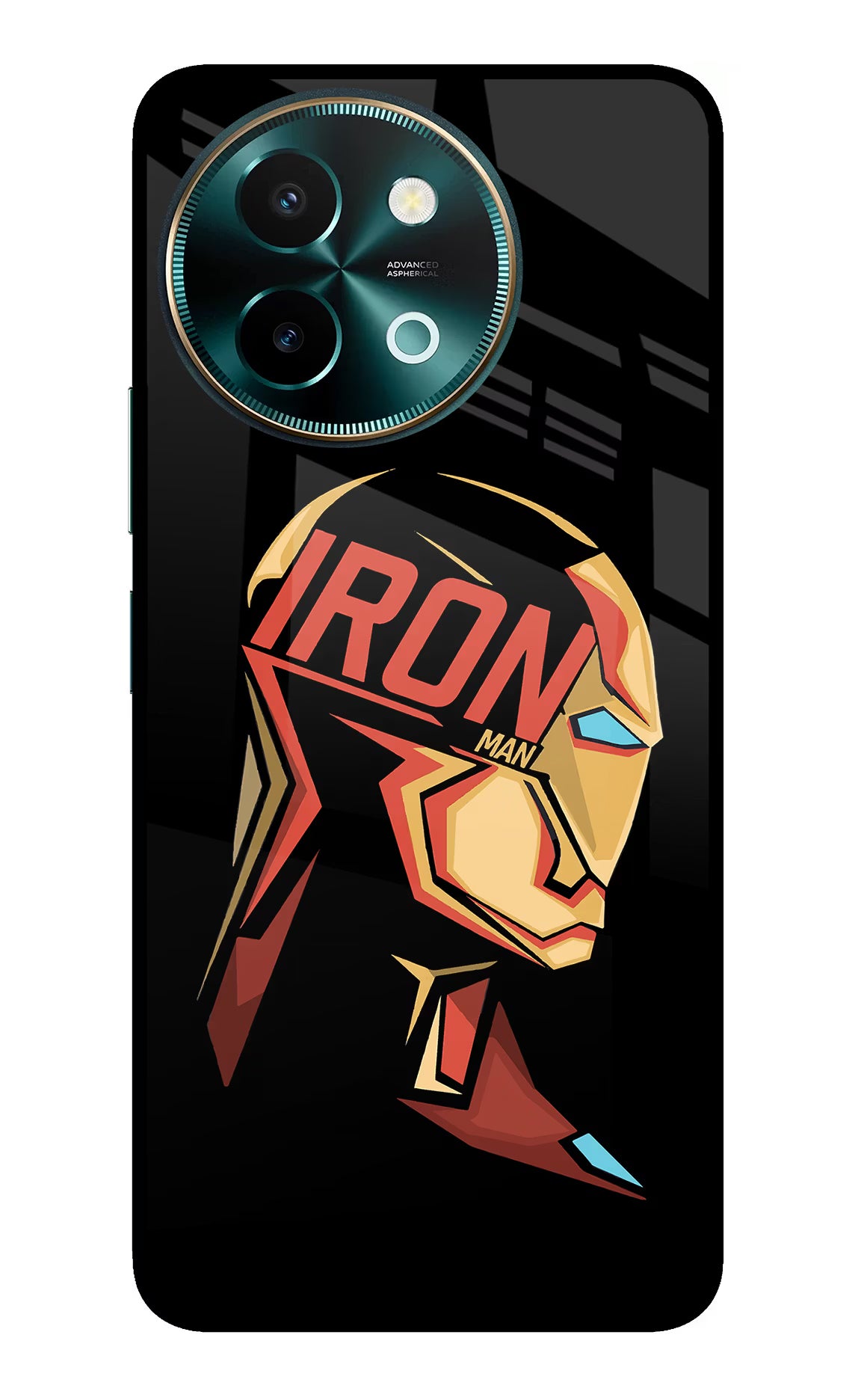 IronMan Vivo Y58 5G Glass Case Back Cover by Casekaro