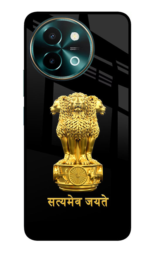 Satyamev Jayate Golden Vivo Y58 5G Glass Case