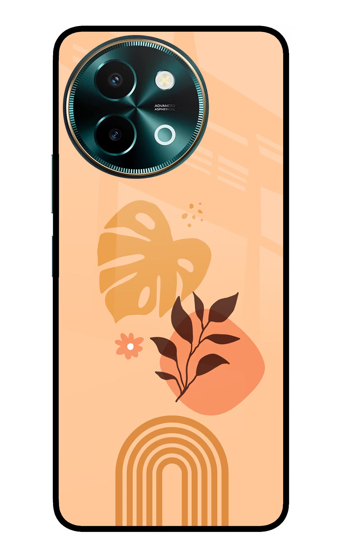 Bohemian Art Vivo Y58 5G Glass Case Back Cover by Casekaro