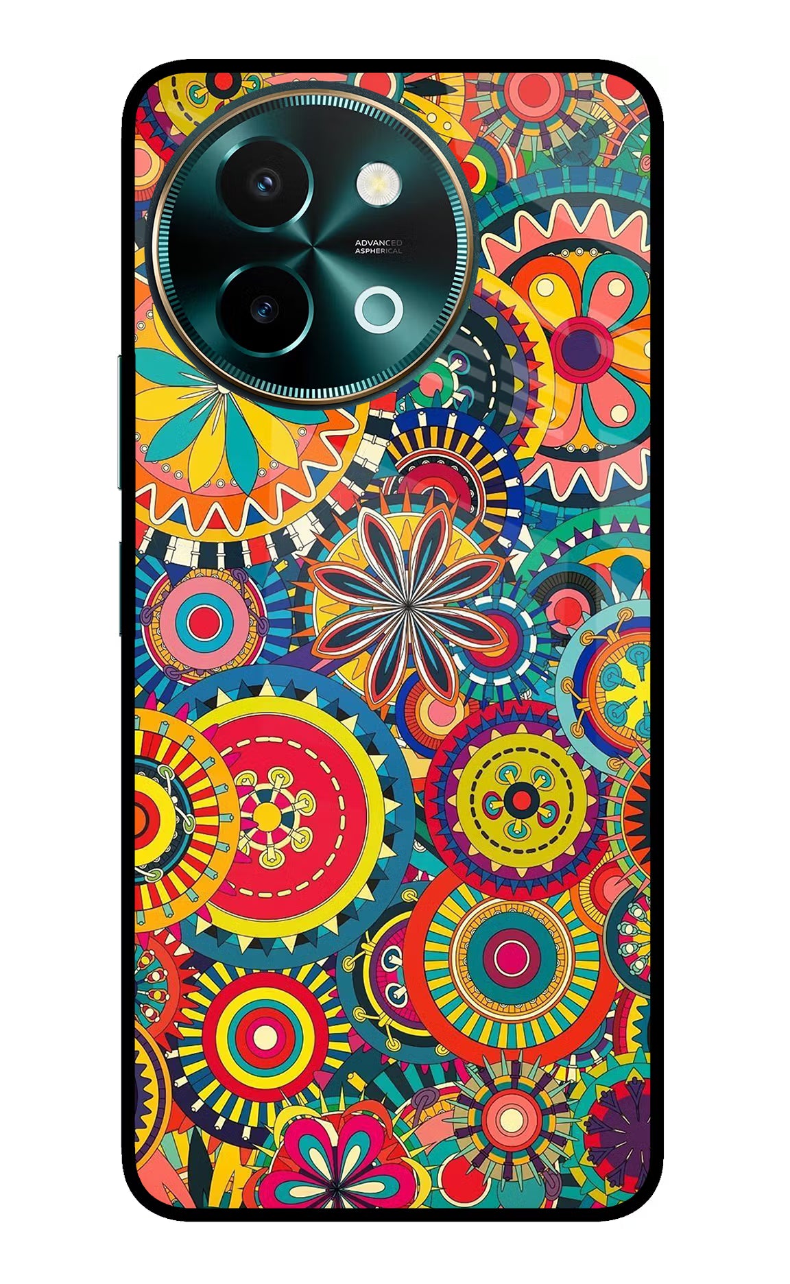 Gol Gol Art Vivo Y58 5G Glass Case Back Cover by Casekaro
