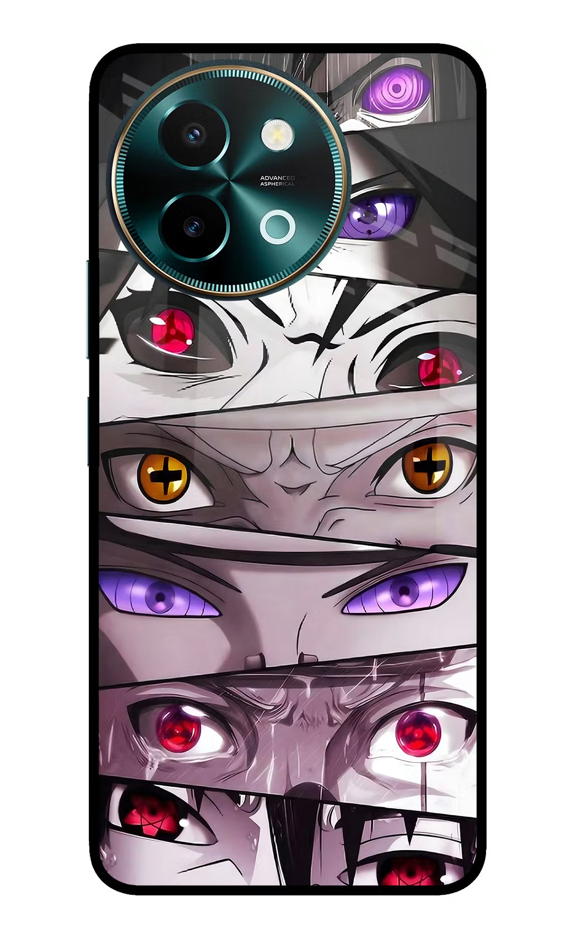 Naruto Anime Vivo Y58 5G Glass Case Back Cover by Casekaro