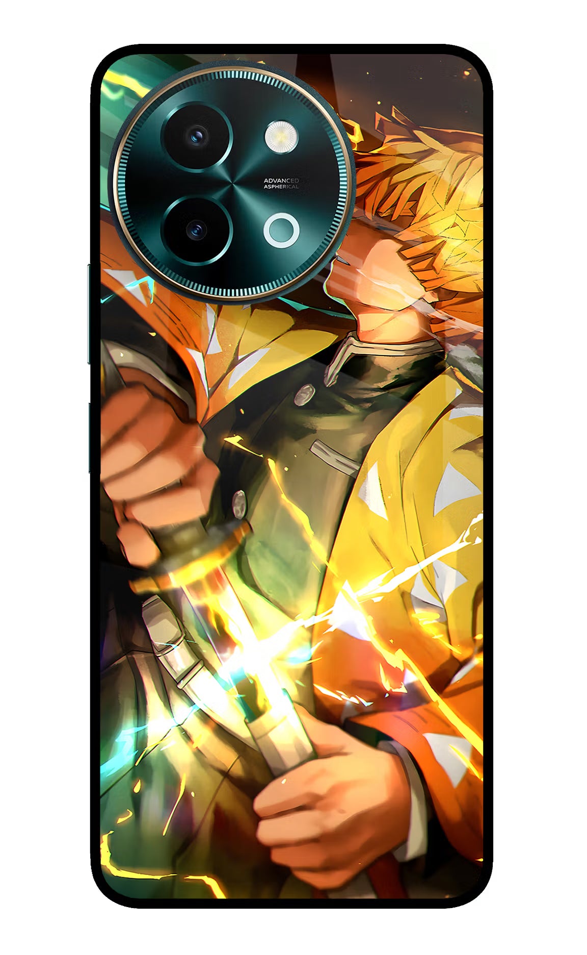 Demon Slayer Vivo Y58 5G Glass Case Back Cover by Casekaro