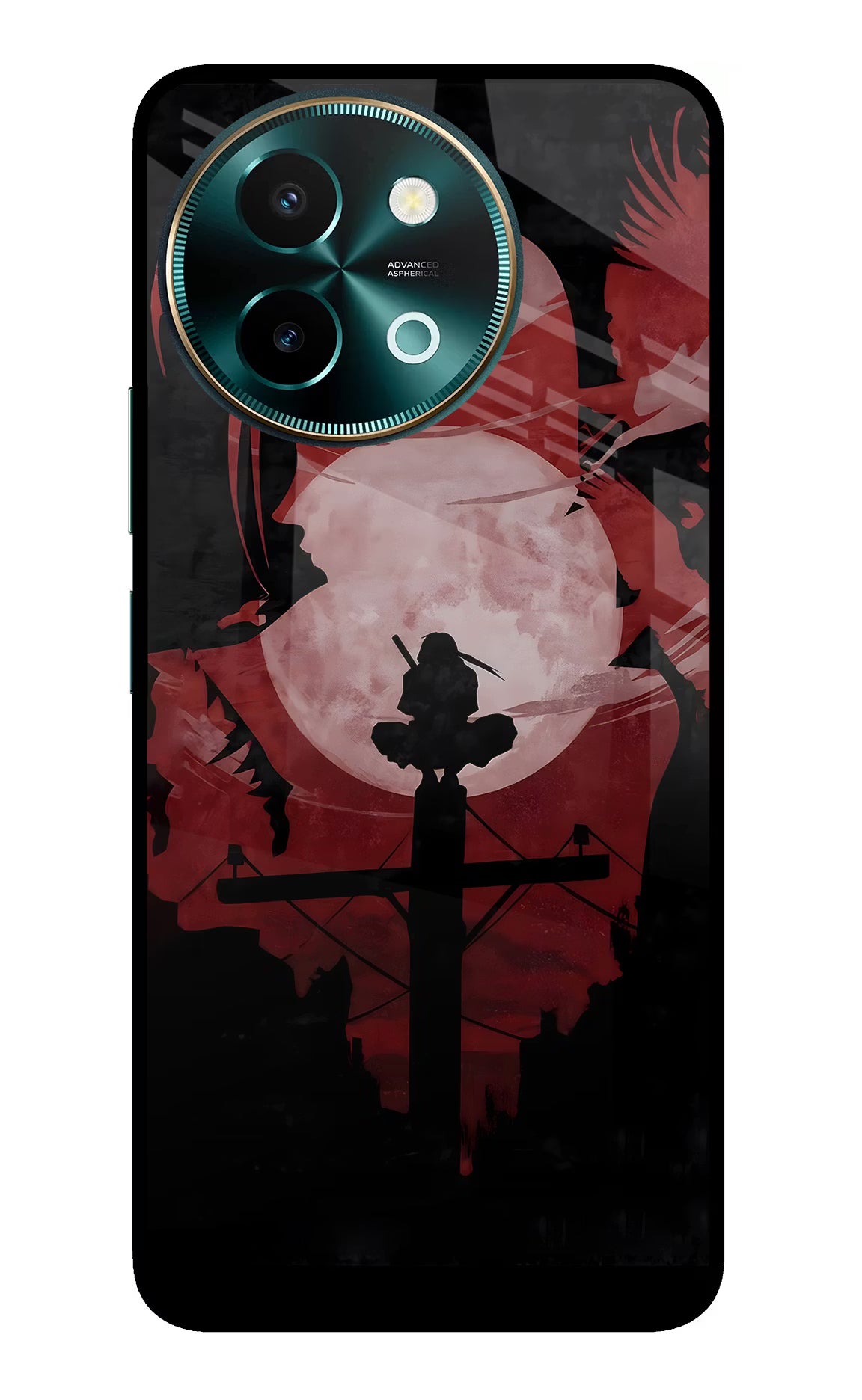 Naruto Anime Vivo Y58 5G Glass Case Back Cover by Casekaro