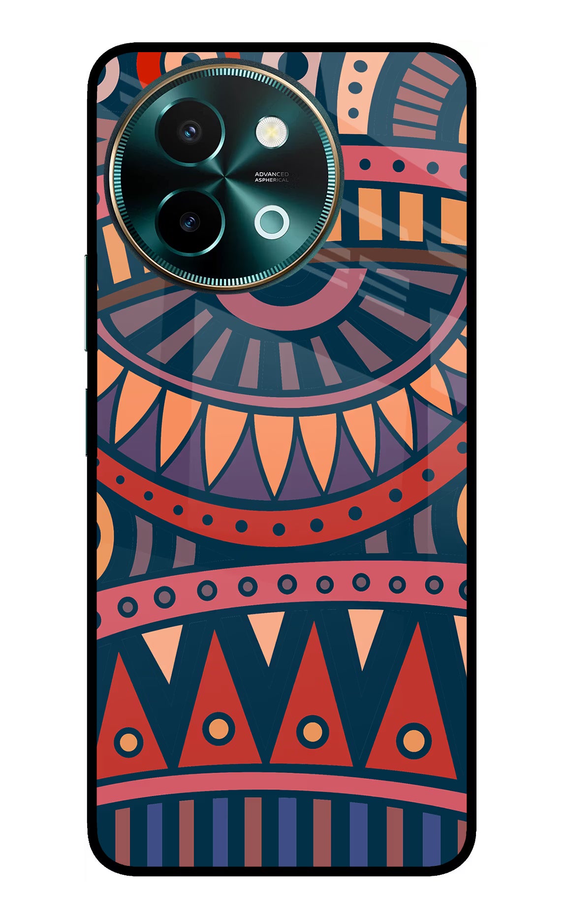 African Culture Design Vivo Y58 5G Glass Case Back Cover by Casekaro