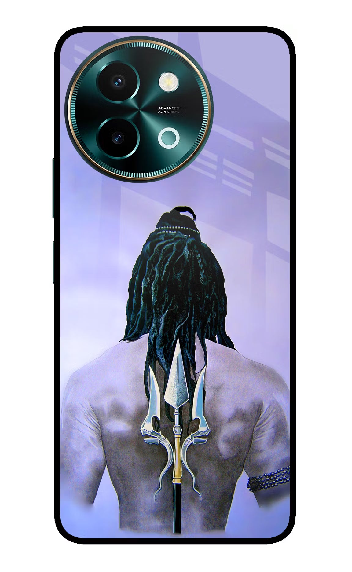 Shiva Vivo Y58 5G Glass Case Back Cover by Casekaro