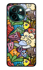 Veggie Doodle Vivo Y58 5G Glass Case