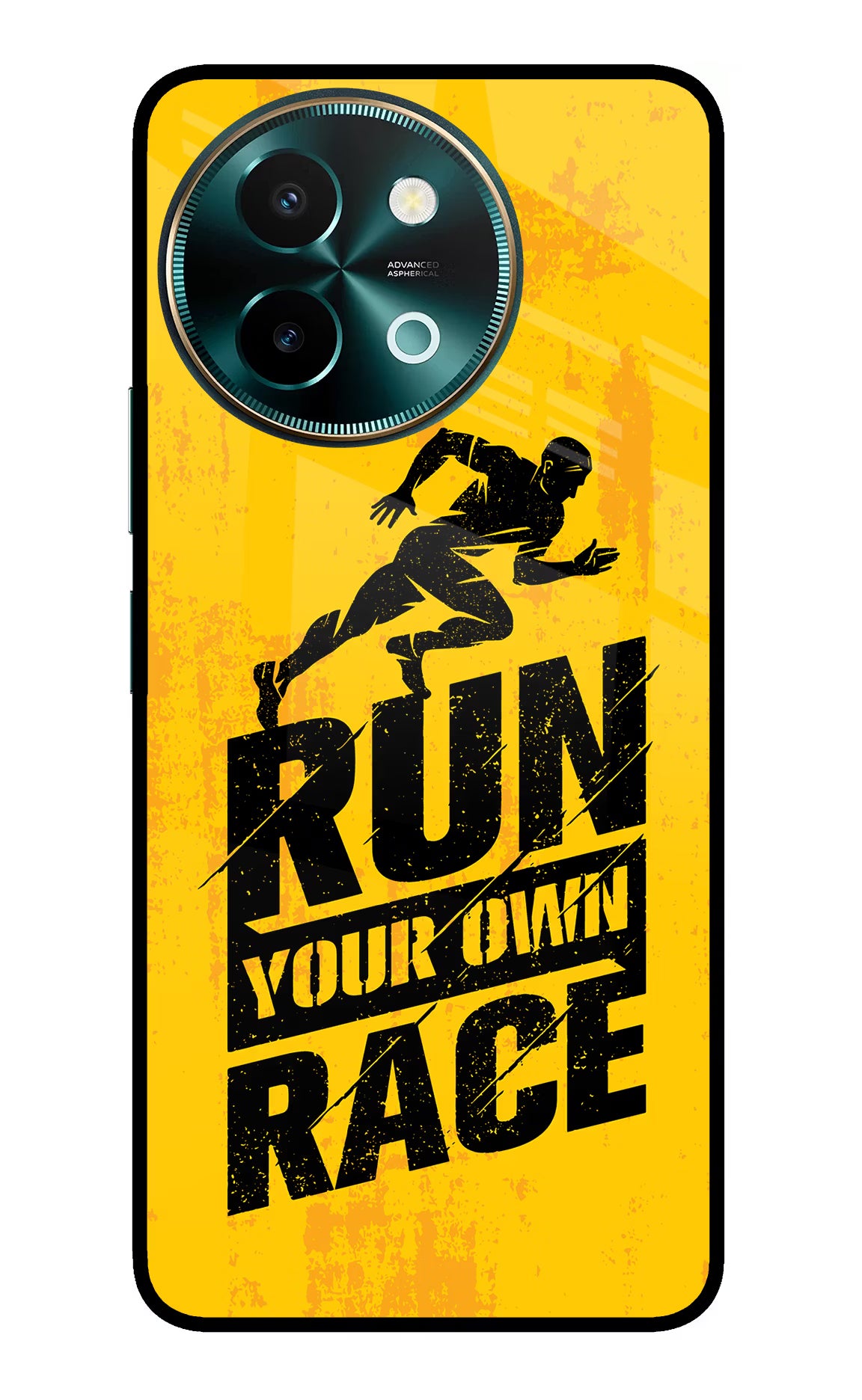 Run Your Own Race Vivo Y58 5G Glass Case
