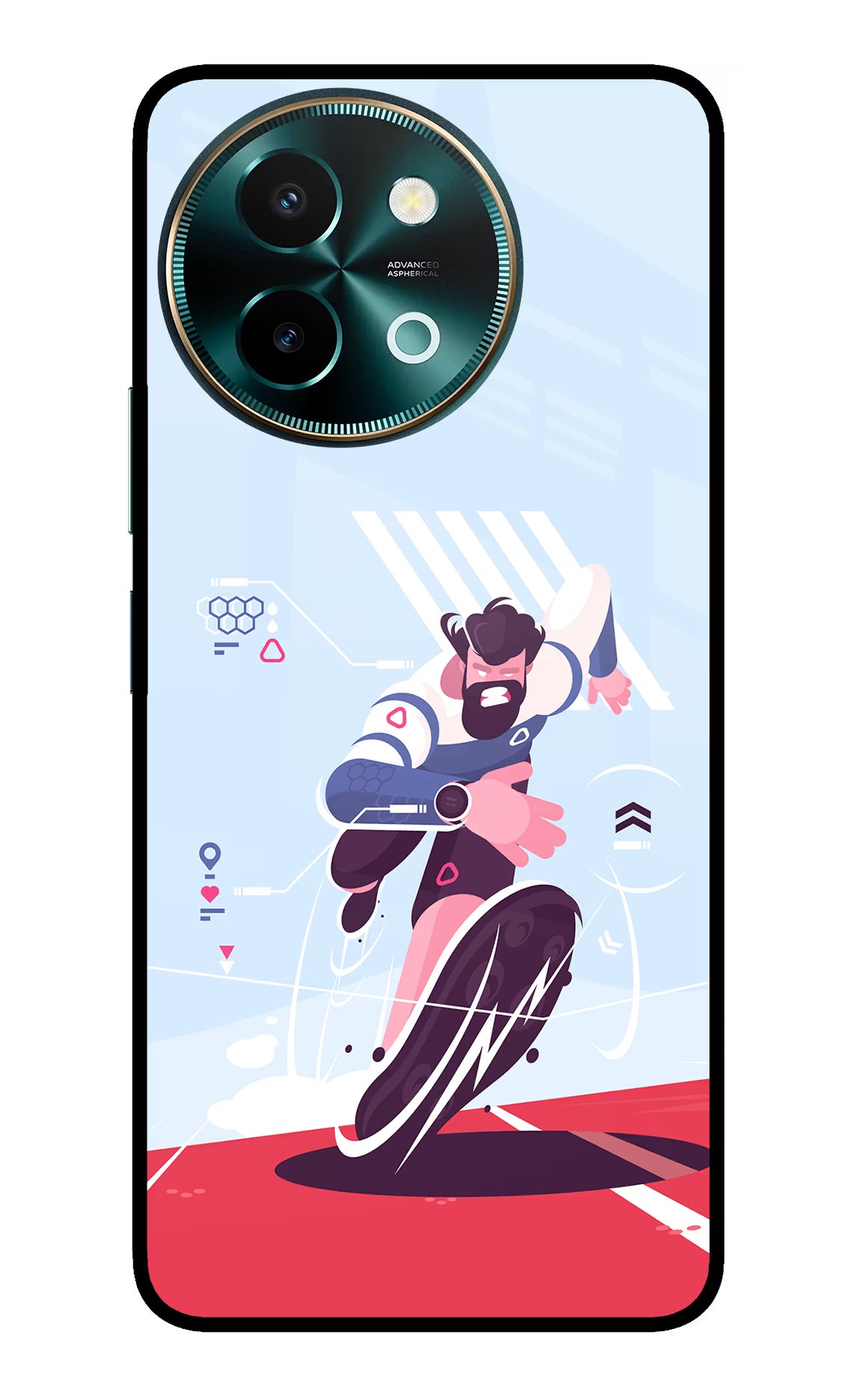 Run Pro Vivo Y58 5G Glass Case