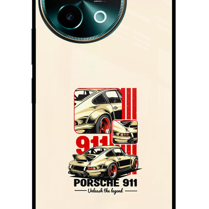 Classic Porsche 911 Vivo Y58 5G Glass Case