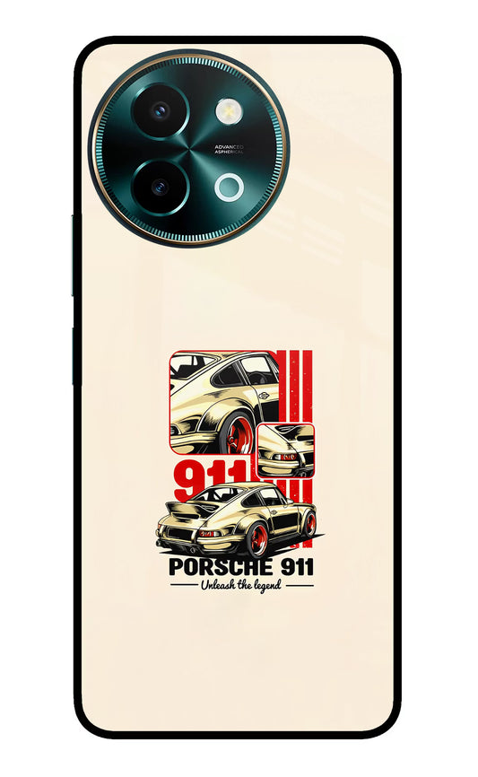 Classic Porsche 911 Vivo Y58 5G Glass Case
