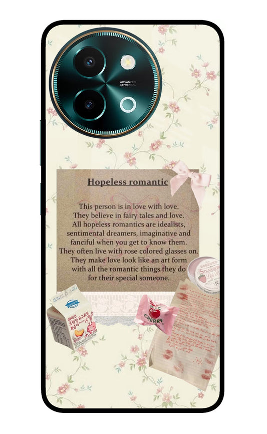 Hopeless Romantic Vivo Y58 5G Glass Case