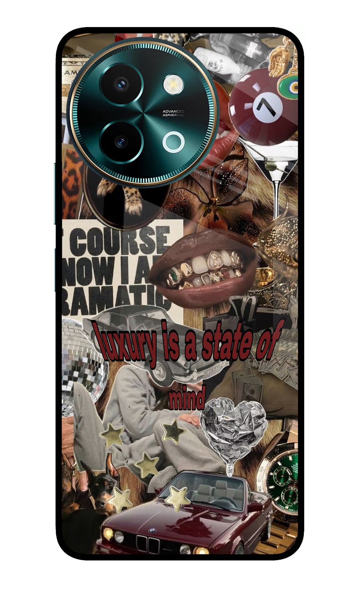 Luxury Vivo Y58 5G Glass Case