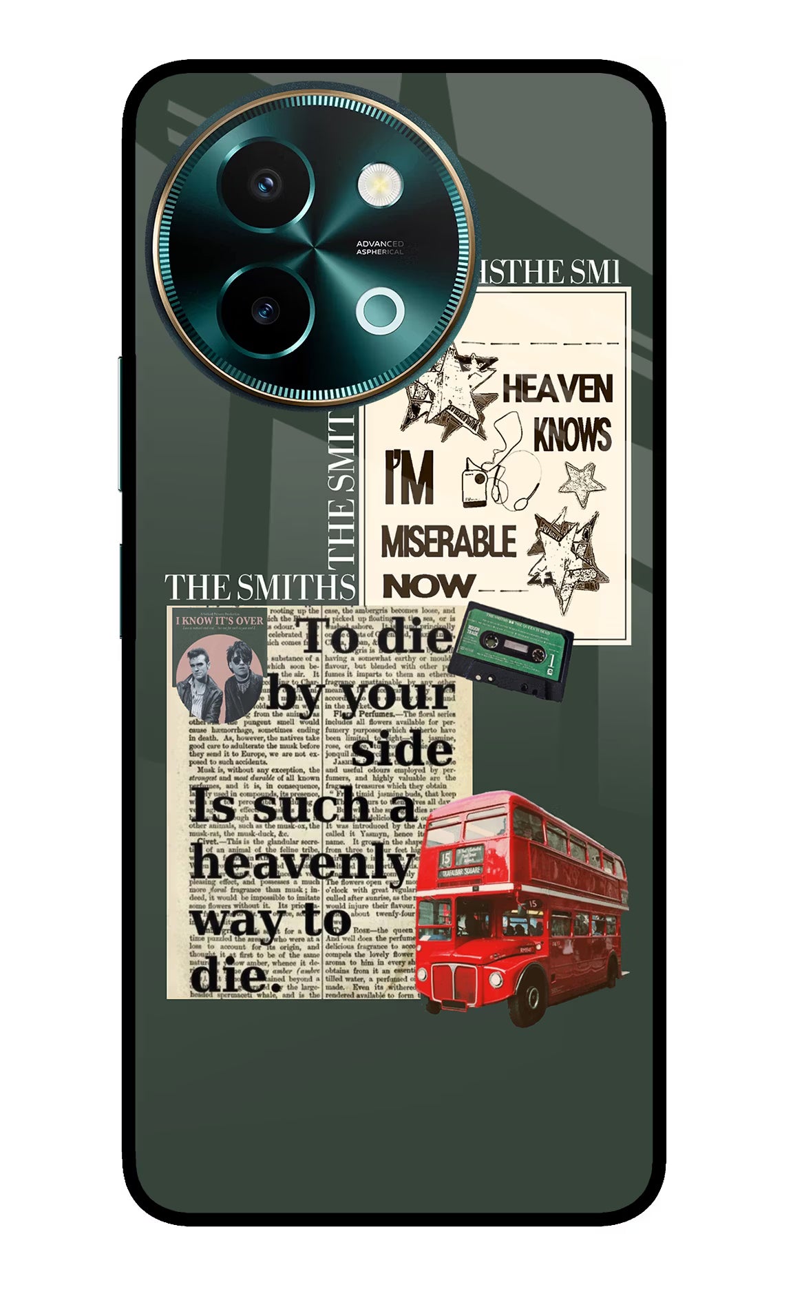 The Smiths Vivo Y58 5G Glass Case Back Cover by Casekaro