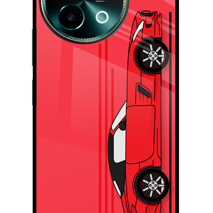 Red Velocity Vivo Y58 5G Glass Case