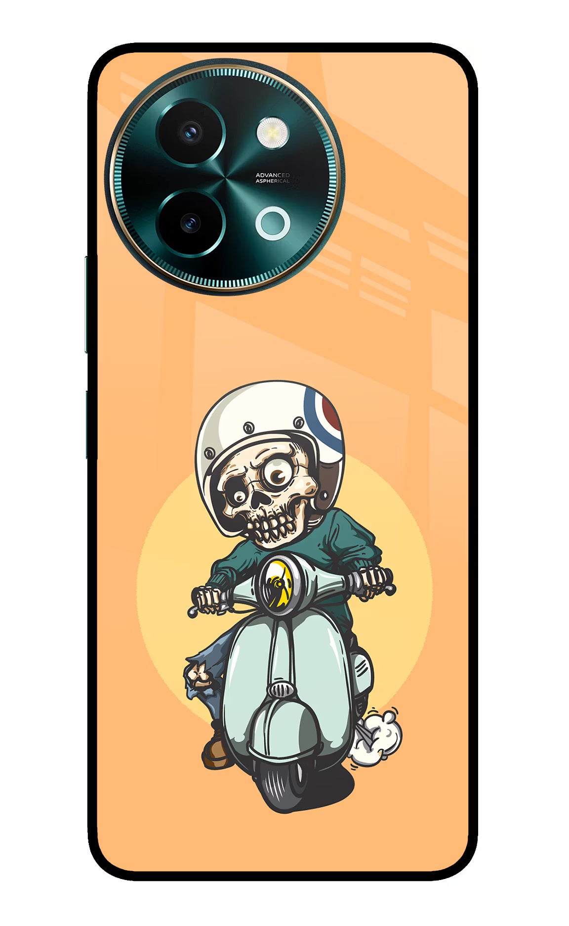 Undead Biker Vivo Y58 5G Glass Case