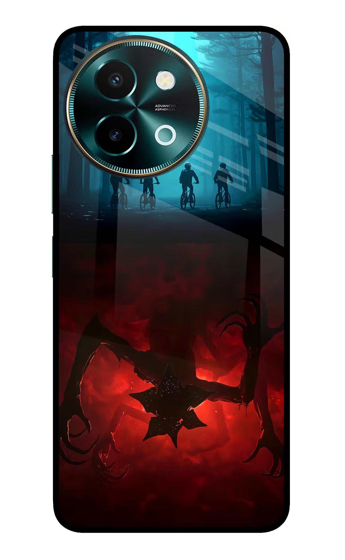 Ordinary Things Downside Up Vivo Y58 5G Glass Case Back Cover by Casekaro