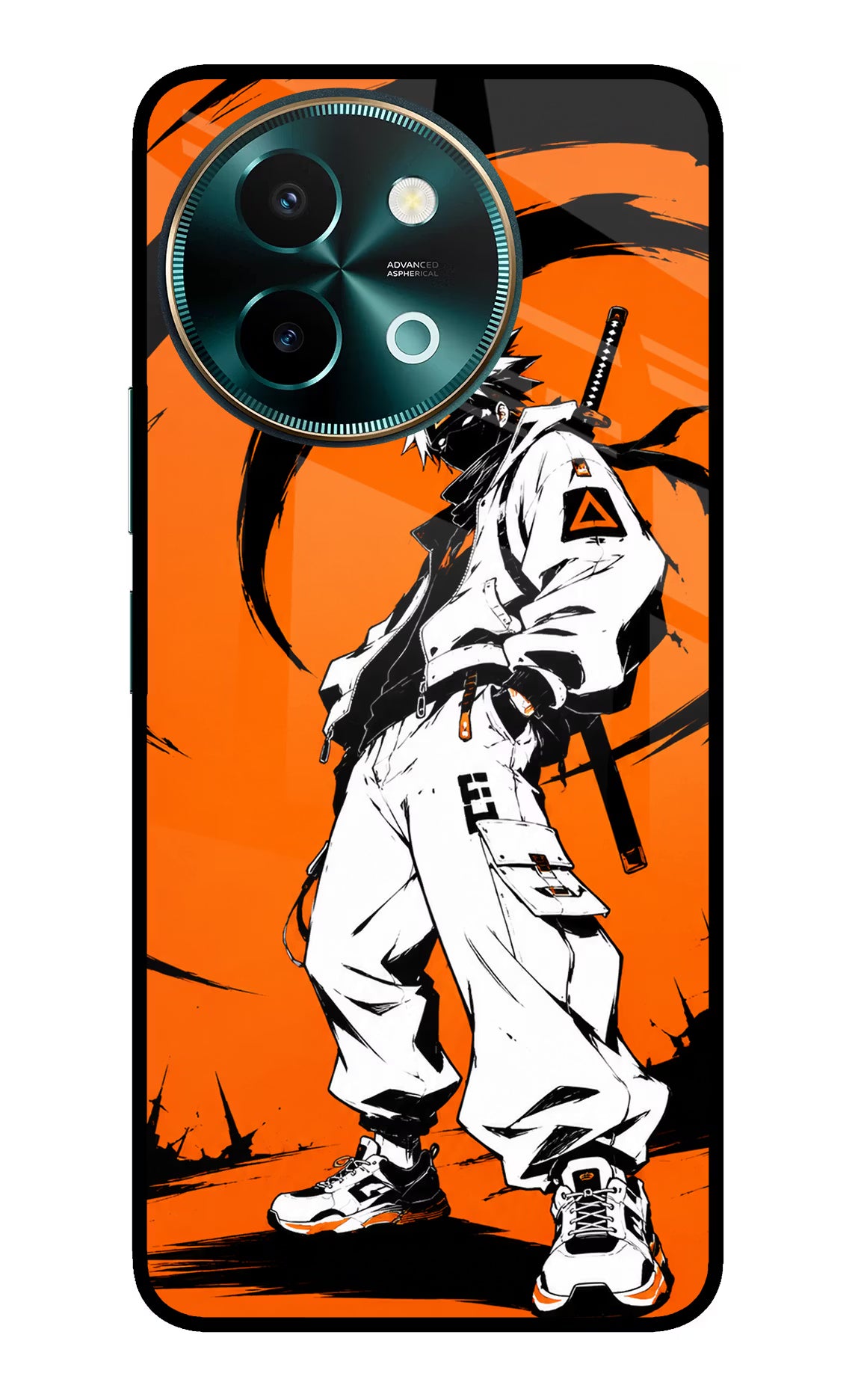 Street Samurai  Vivo Y58 5G Glass Case