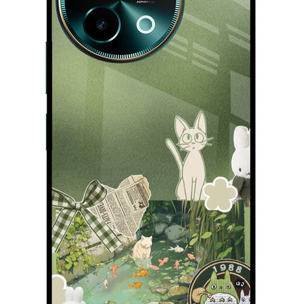 Aesthetic anime Vivo Y58 5G Glass Case