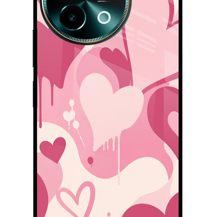 Hearty case Vivo Y58 5G Glass Case Back Cover by Casekaro
