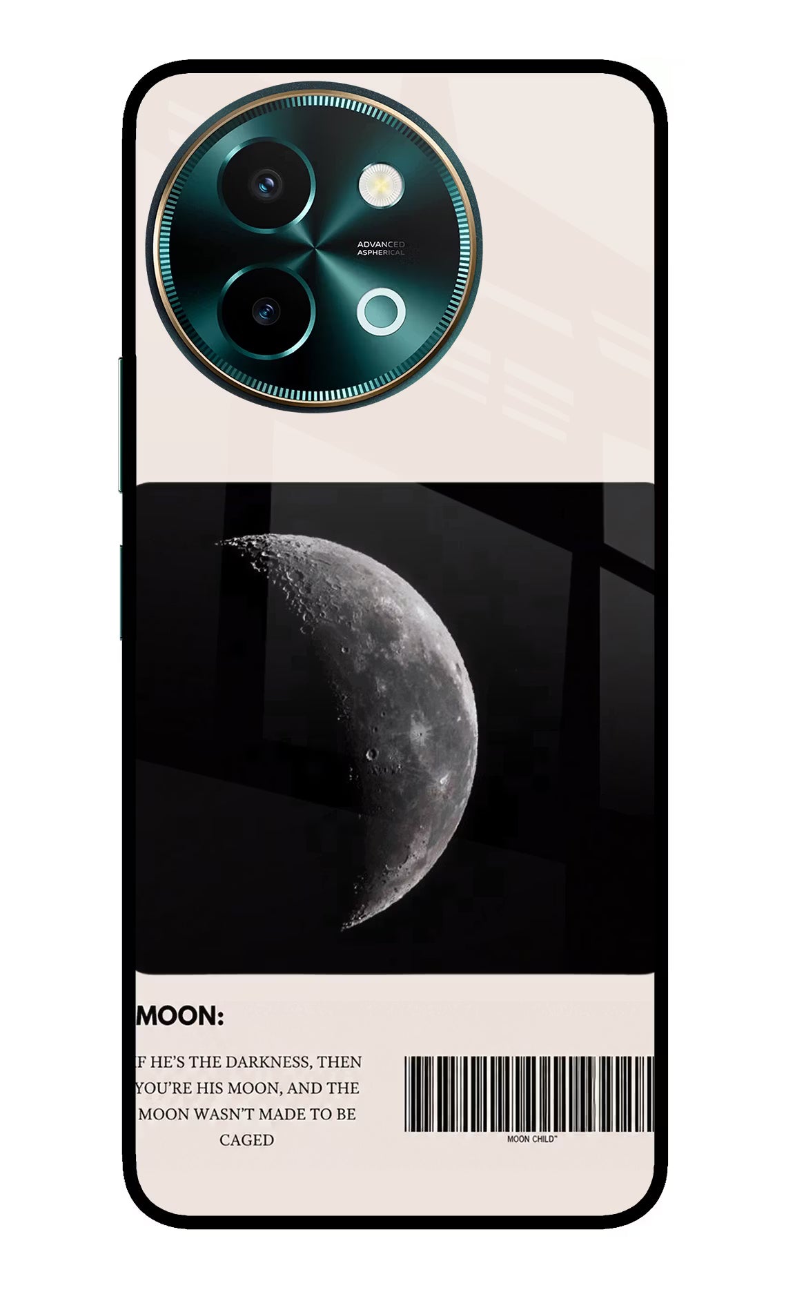 Moon Phase Vivo Y58 5G Glass Case