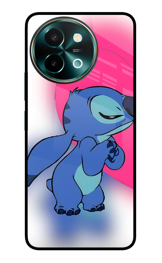 Stitch Hug Vivo Y58 5G Glass Case