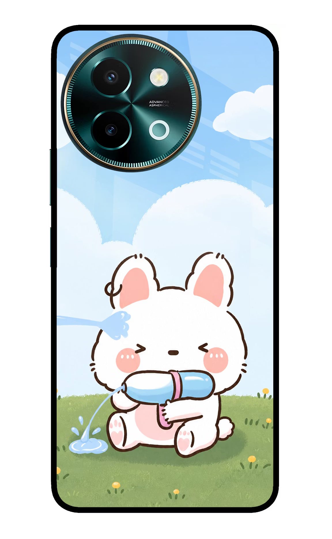 Bunny Treat Vivo Y58 5G Glass Case