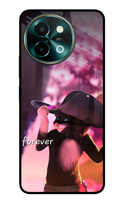 Forever Cat Vivo Y58 5G Glass Case