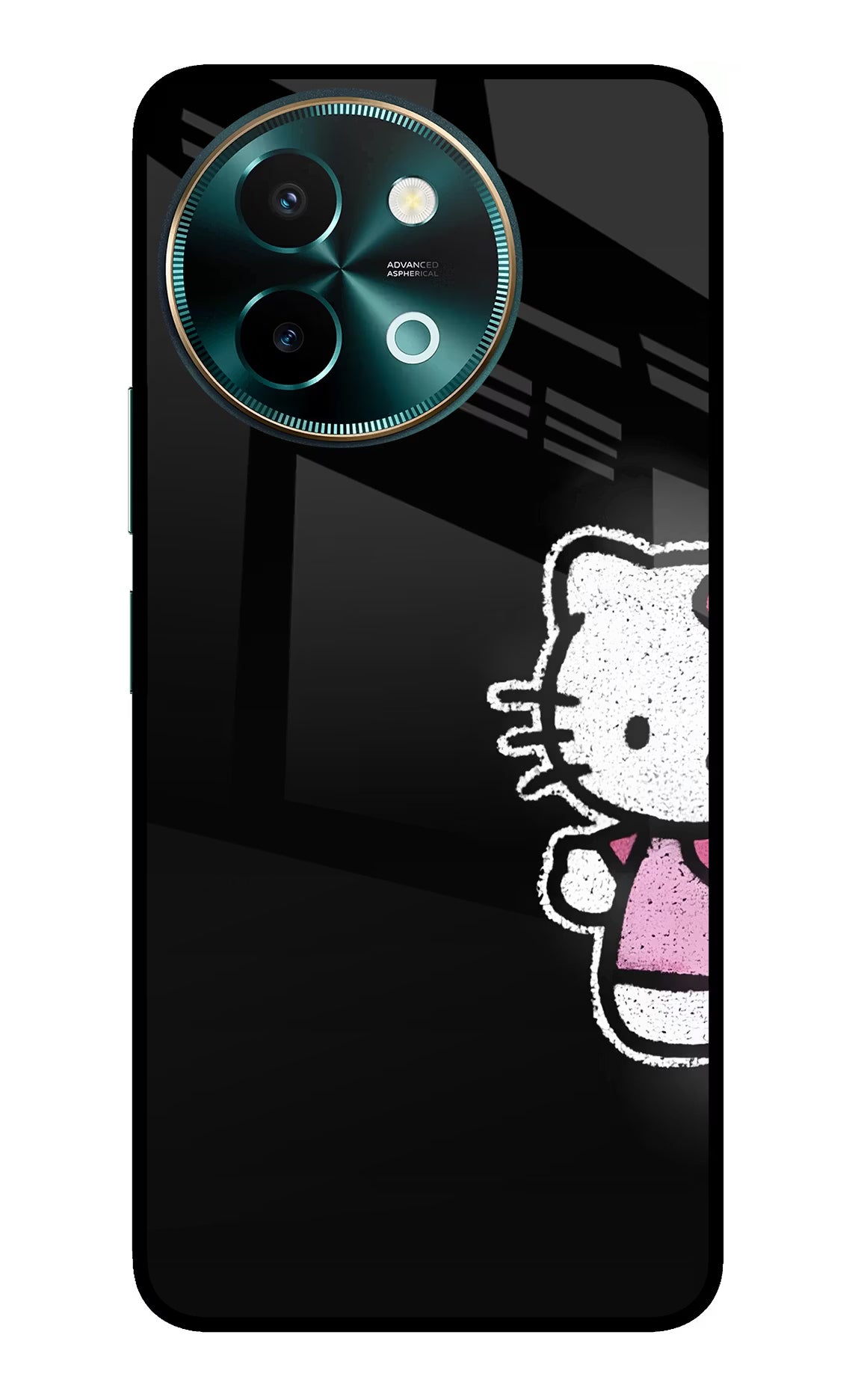 Kitty Charm Vivo Y58 5G Glass Case