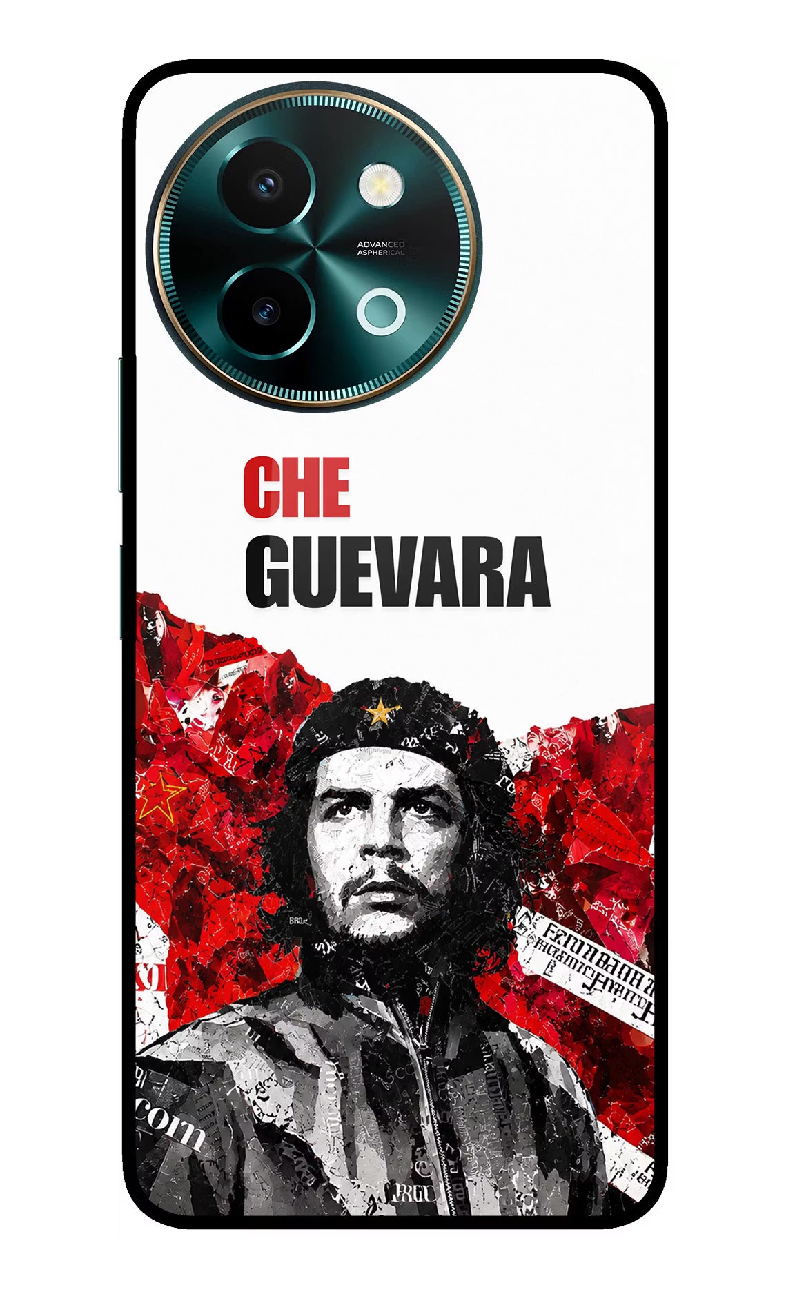 Che Guevara Revolution Vivo Y58 5G Glass Case